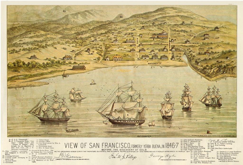 View of San Francisco in 1846